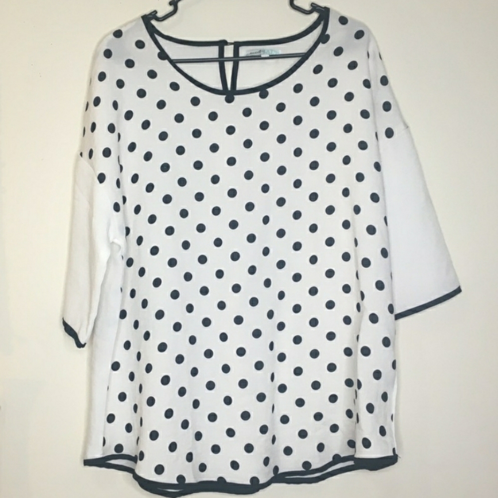 Sweet Salt Polka Dot Tunic Shirt